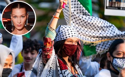 donatella versace palestine|Bella Hadid shows support for Palestine in a Keffiyeh.